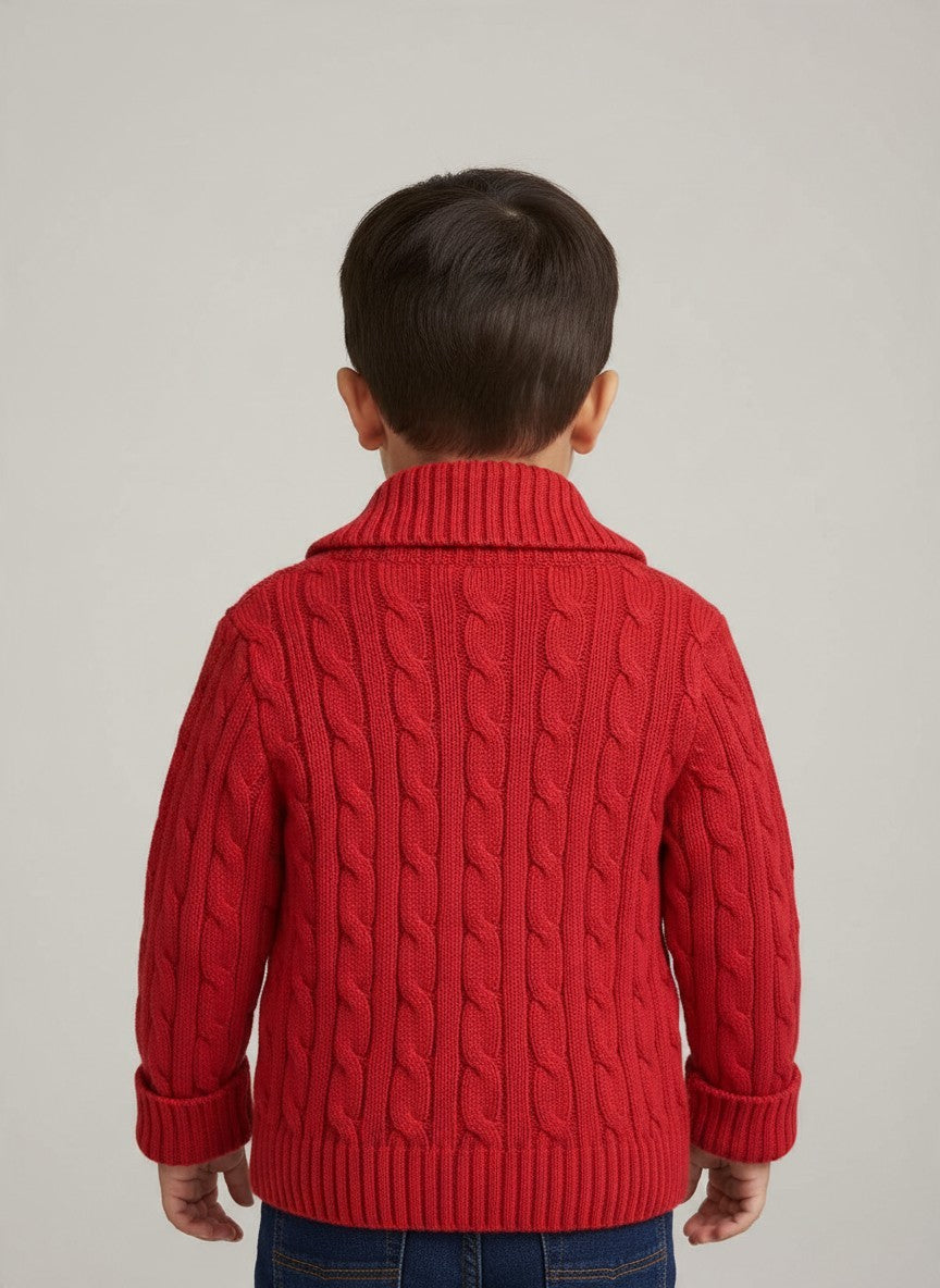 Ralph Lauren Strickjacke 86 Rot