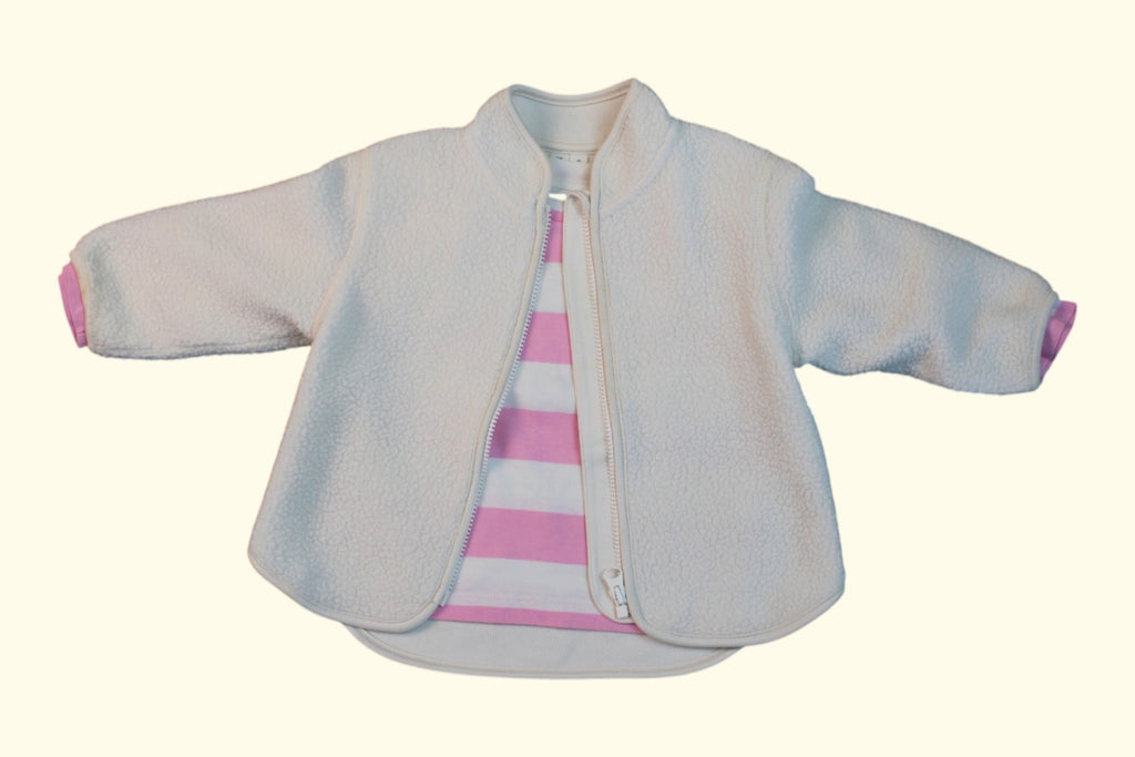 Arket Jacke,Langarmshirt 56 Weiß,Rosa