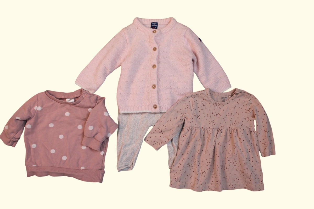 Diverse Marken Kidkiddo Bundle 50 Rosa, Grau