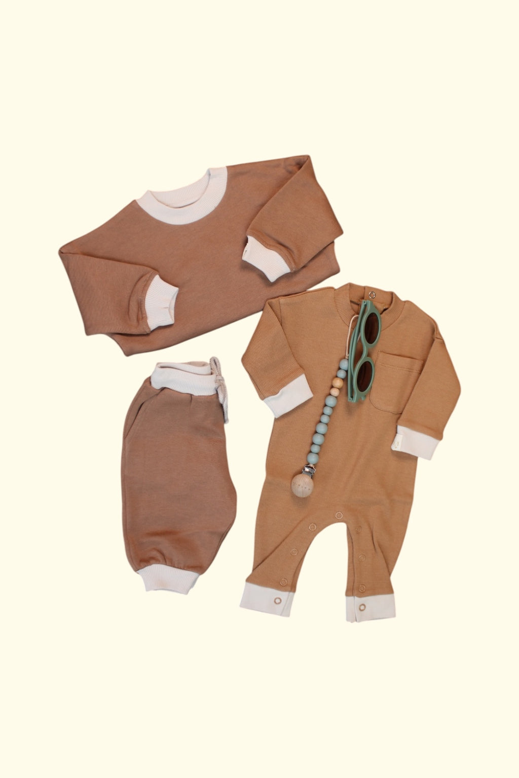 Mimuby Kidkiddo Bundle 50 Braun,Weiß,Grün