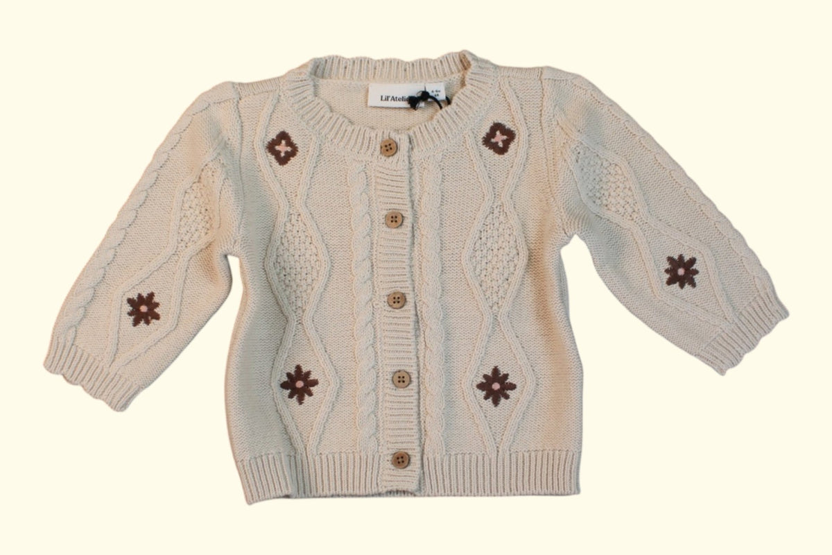 Lil Atelier Strickjacke 68 Braun