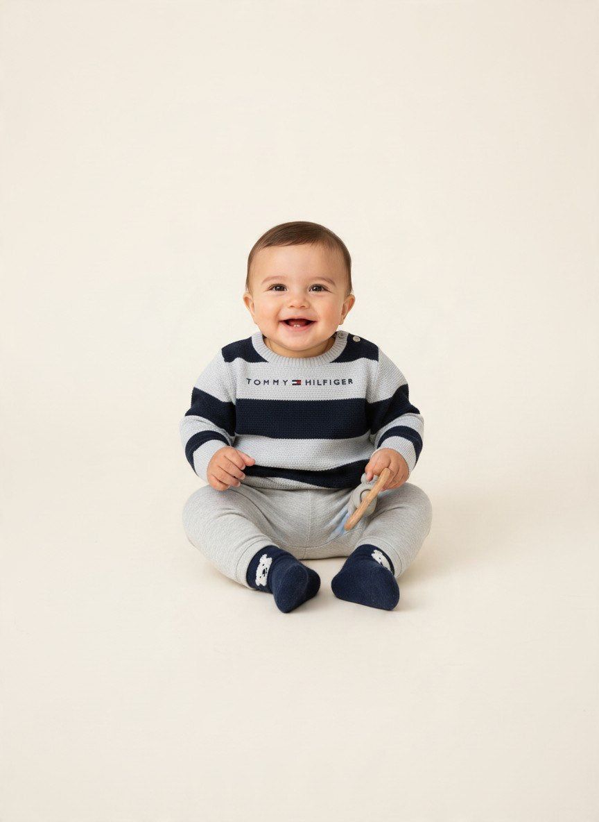 Tommy Hilfiger Kidkiddo Set 68 Blau,Grau