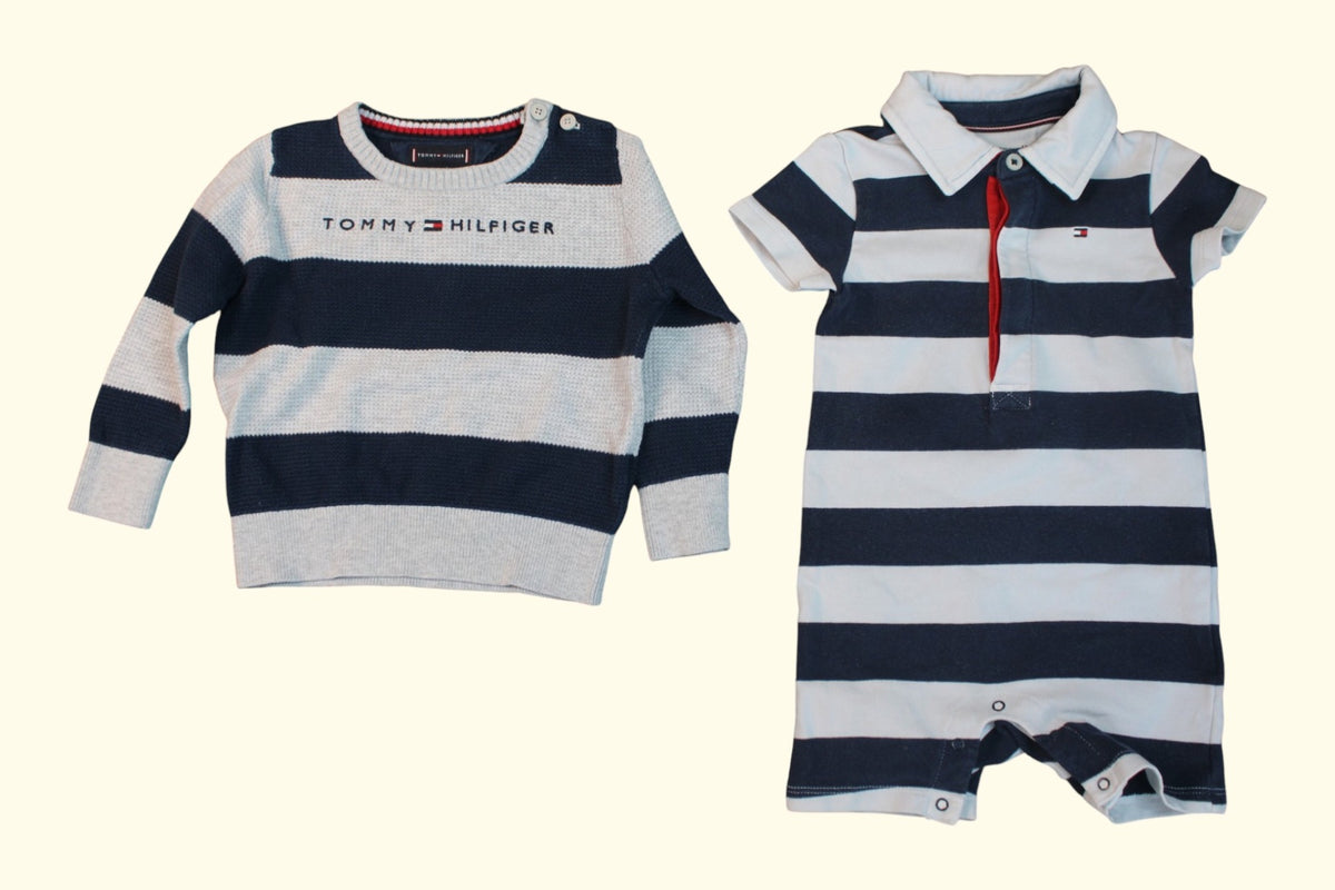 Tommy Hilfiger Kidkiddo Set 68 Blau,Grau