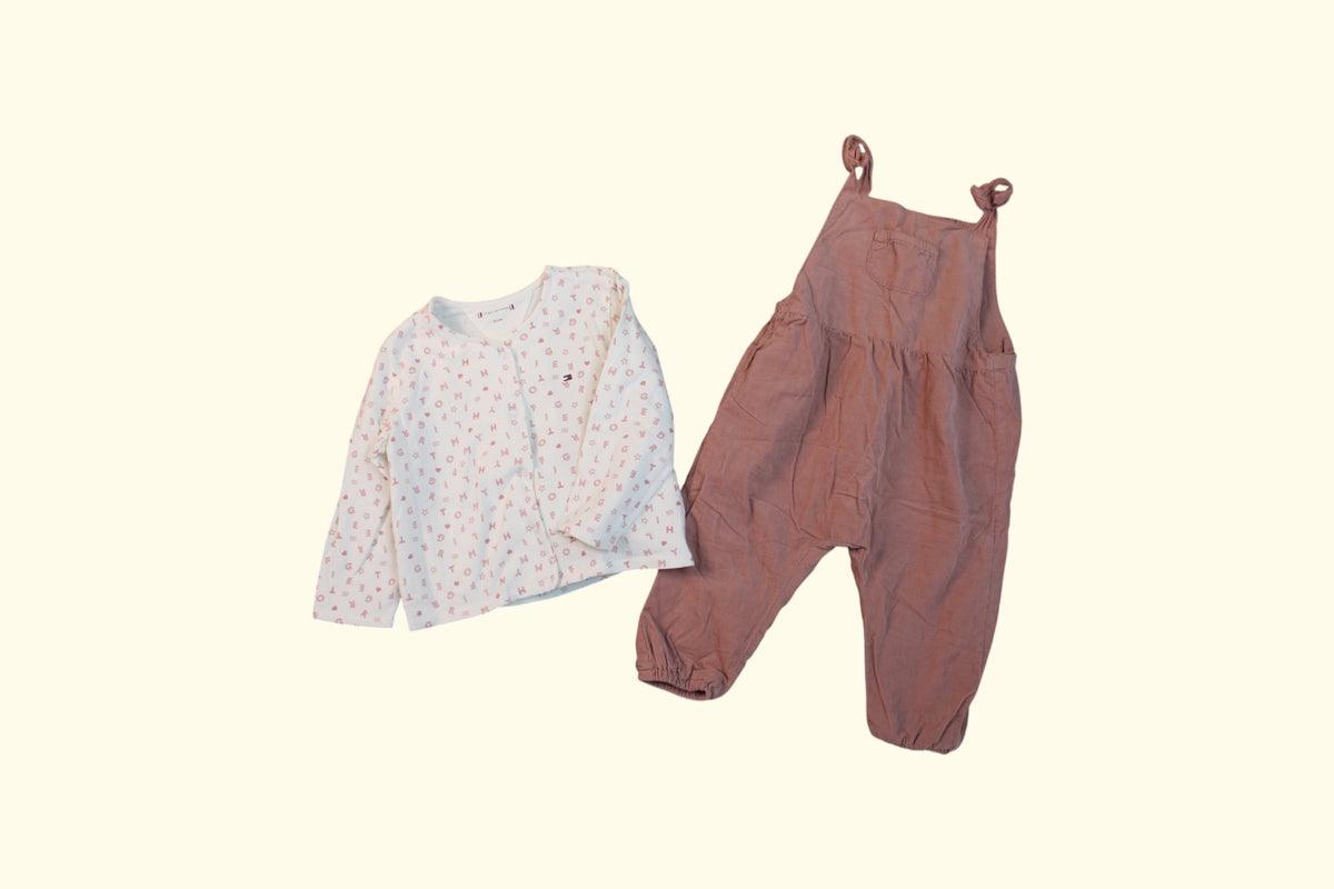 Diverse Marken Kidkiddo Set 68 Weiß,Rosa