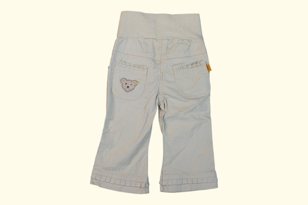 Steiff Hose 68 Braun,Weiß