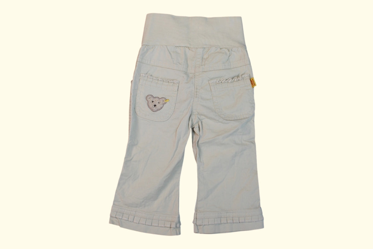 Steiff Hose 68 Braun,Weiß