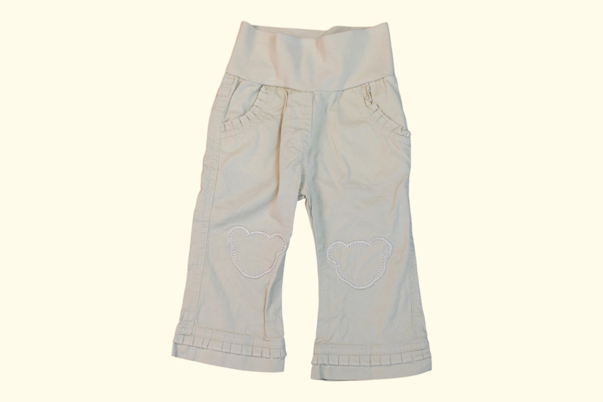 Steiff Hose 68 Braun,Weiß