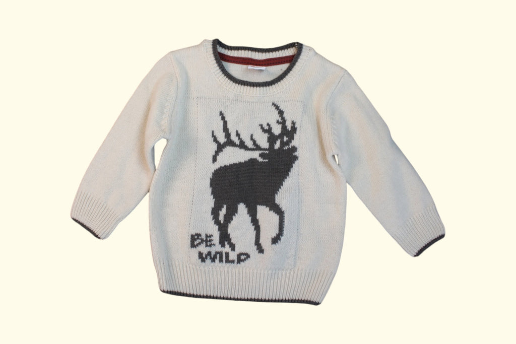 Babyone Pullover 80 Weiß