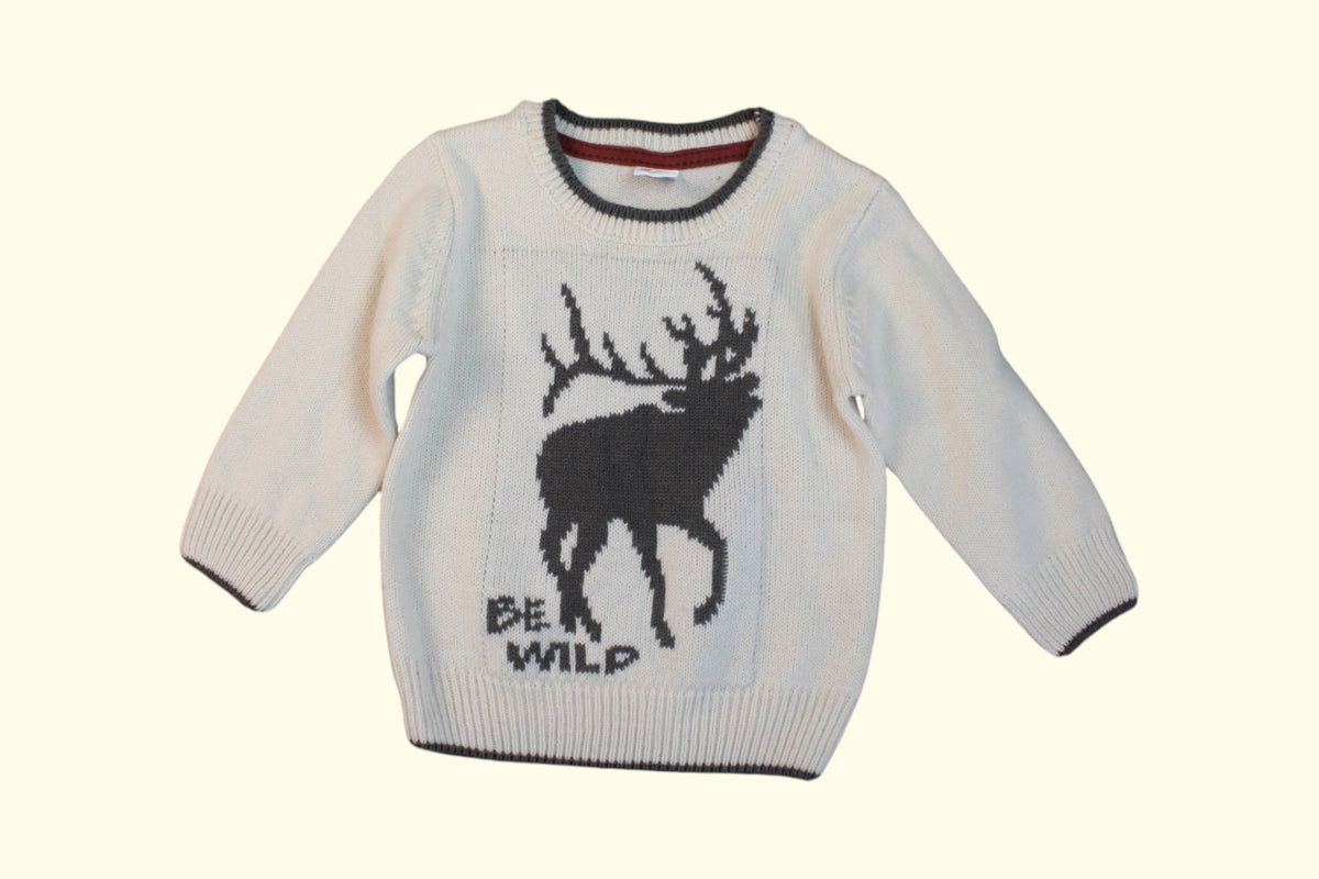 Babyone Pullover 80 Weiß