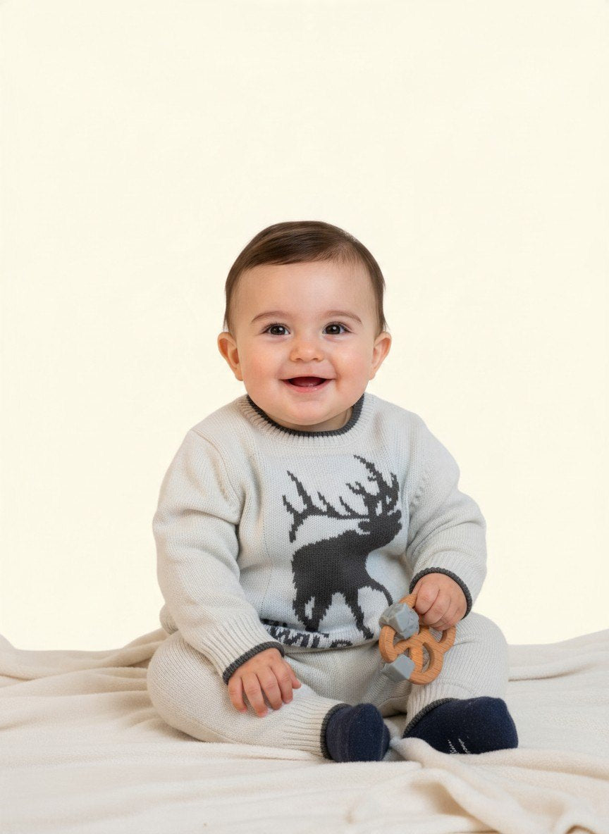 Babyone Pullover 80 Weiß